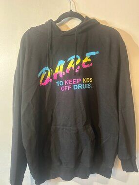 Black D.A.R.E. Graphic Hoodie